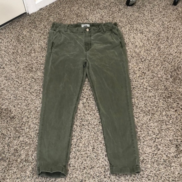 Paige Pants Size 30 Olive Army Green - Picture 2 of 10